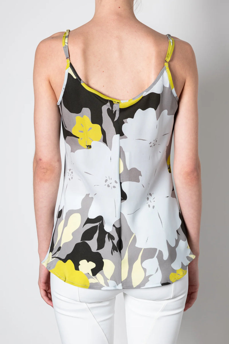 Henrietta Silk Camisole in Garden Print