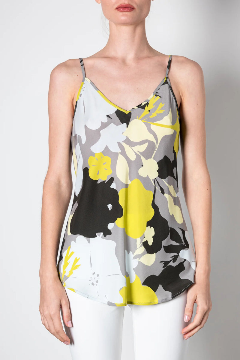 Henrietta Silk Camisole in Garden Print