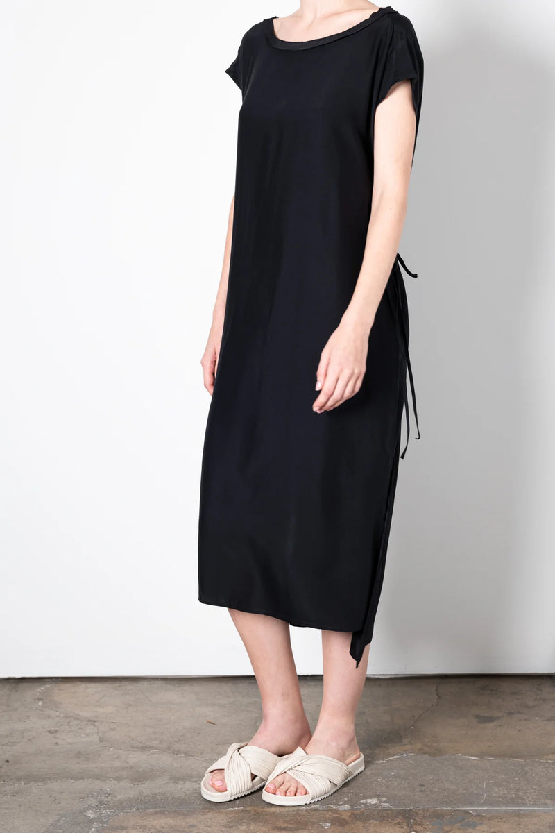 Black Uriela Silk Tee Dress