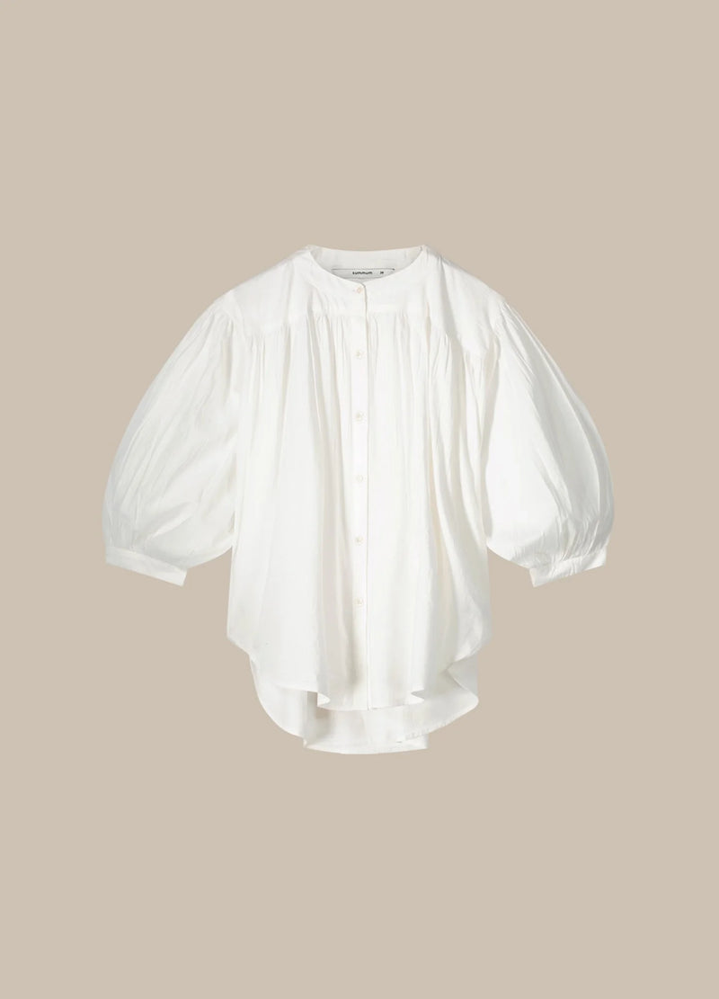 Cotton Voile Blouse | White – Well Heeled Cotton Voile Blouse | White – Well Heeled