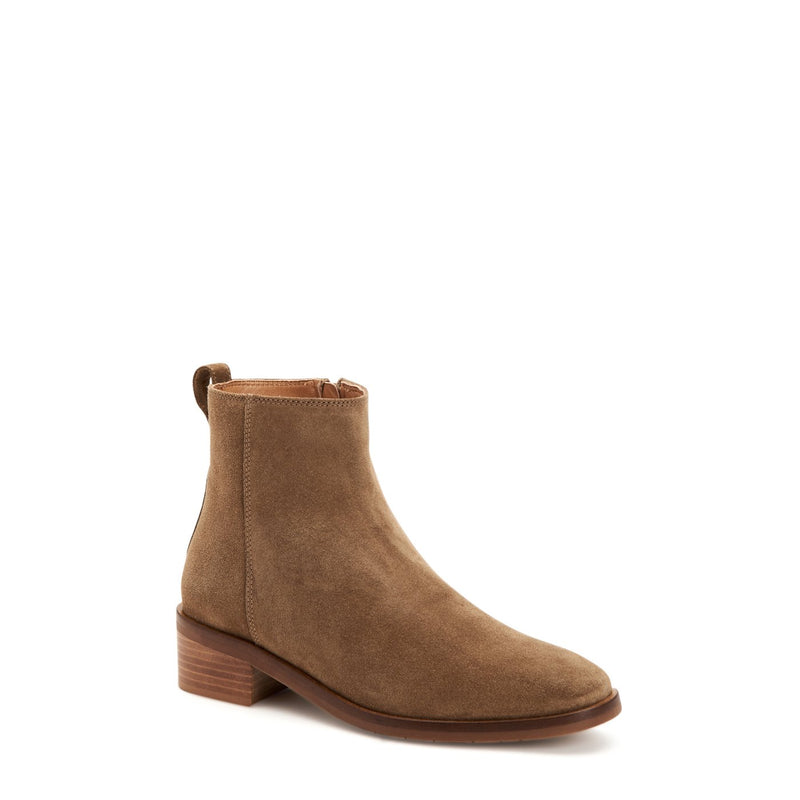 Carisa Classic Suede Bootie | Light Taupe
