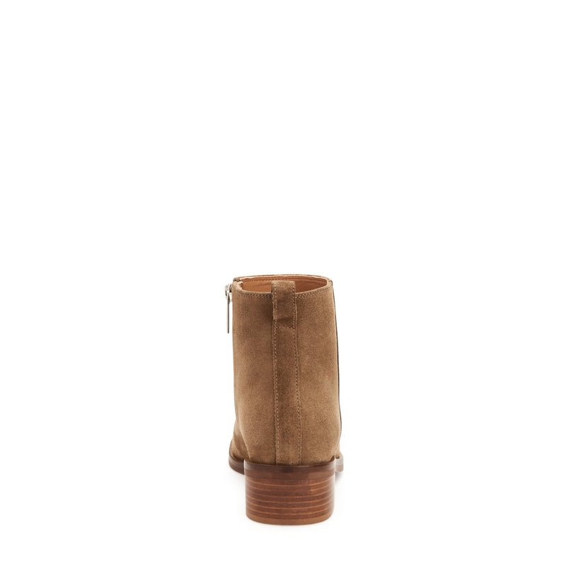 Carisa Classic Suede Bootie | Light Taupe