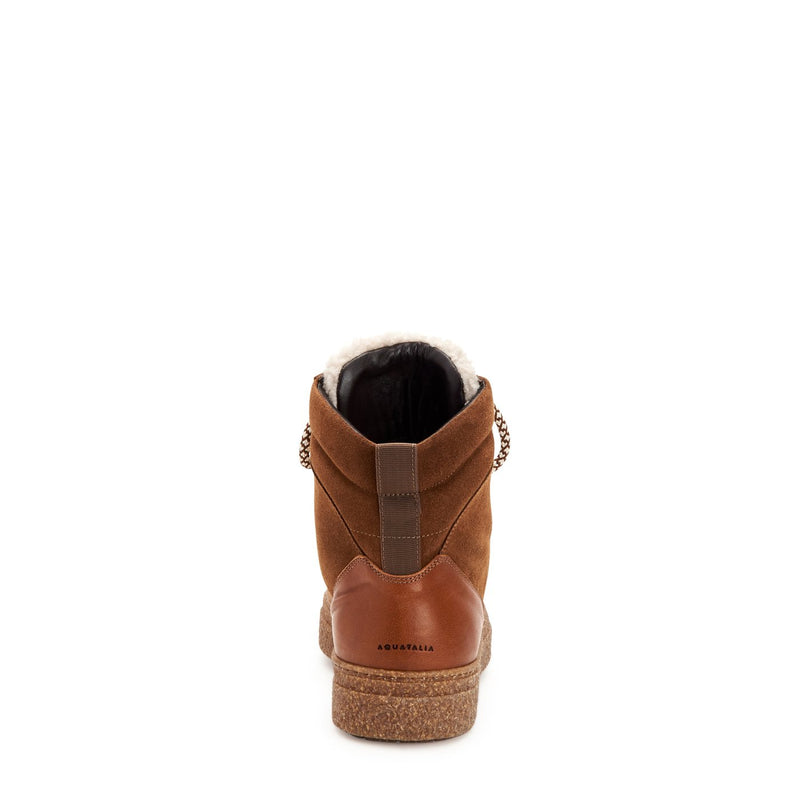 Taelyn Suede Shearling Bootie | Walnut Caramel