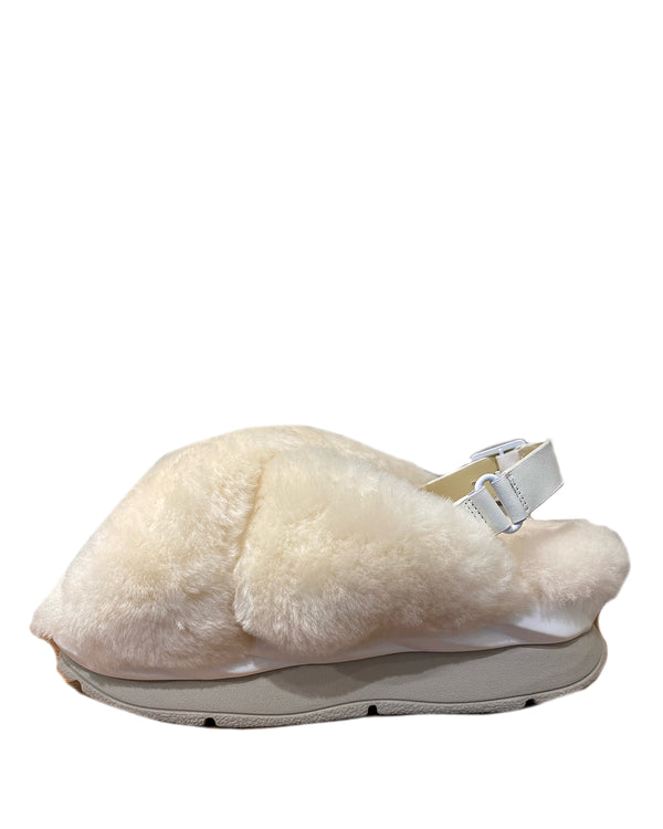 Mellow Marsh Shearling Sandal | Cream