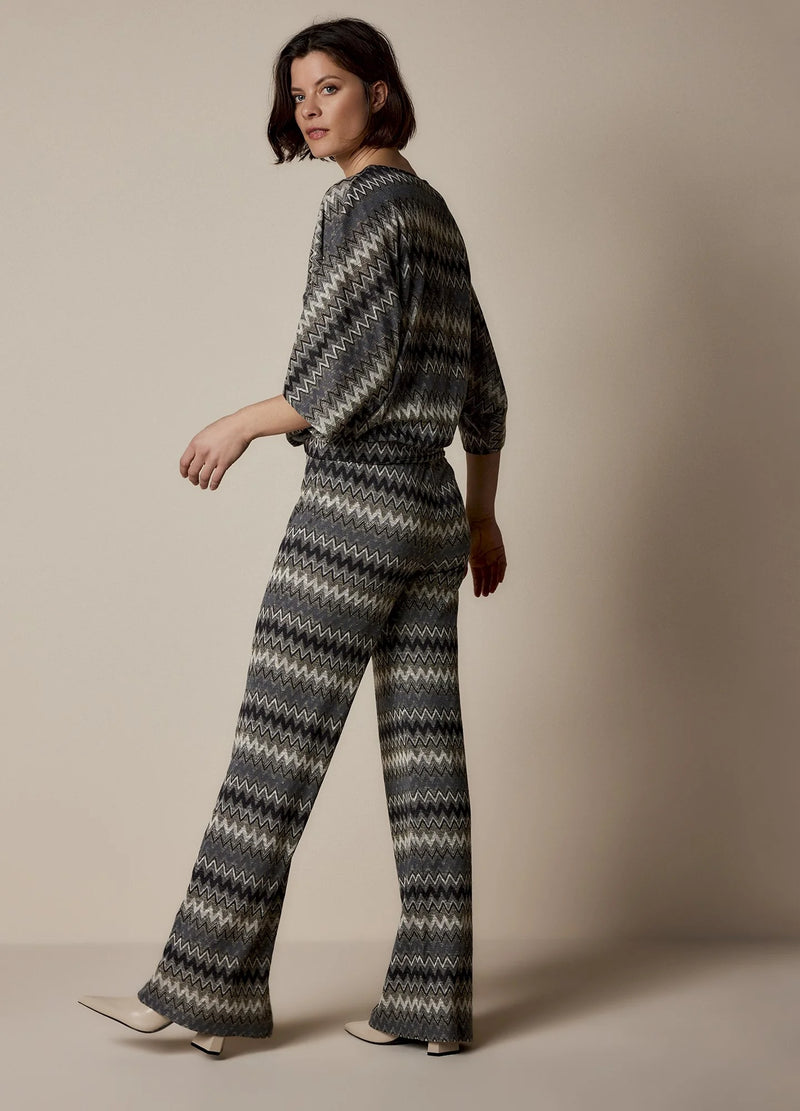 Zig Zag Jacquard Trouser