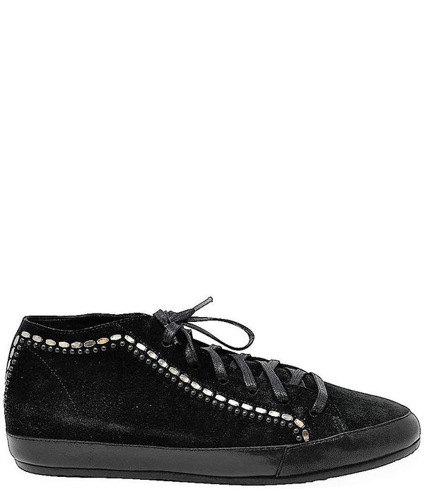 Nix Mid Top Hair Calf Sneaker | Black & Leopard