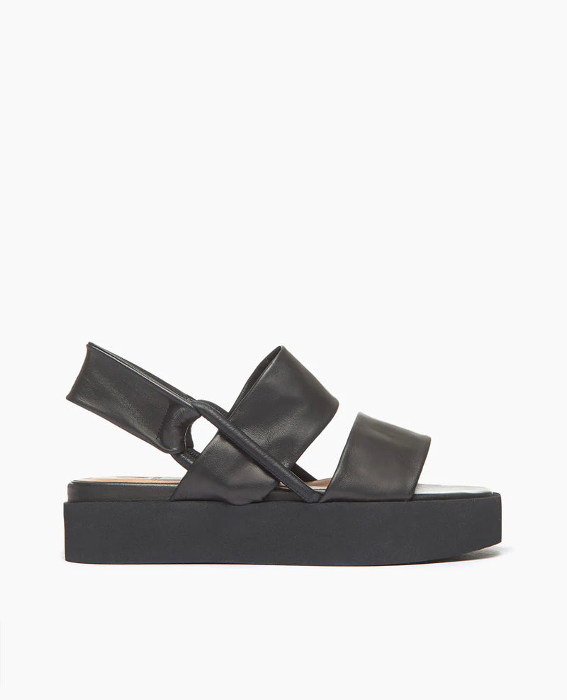 Imna Wedge Sandal | Black