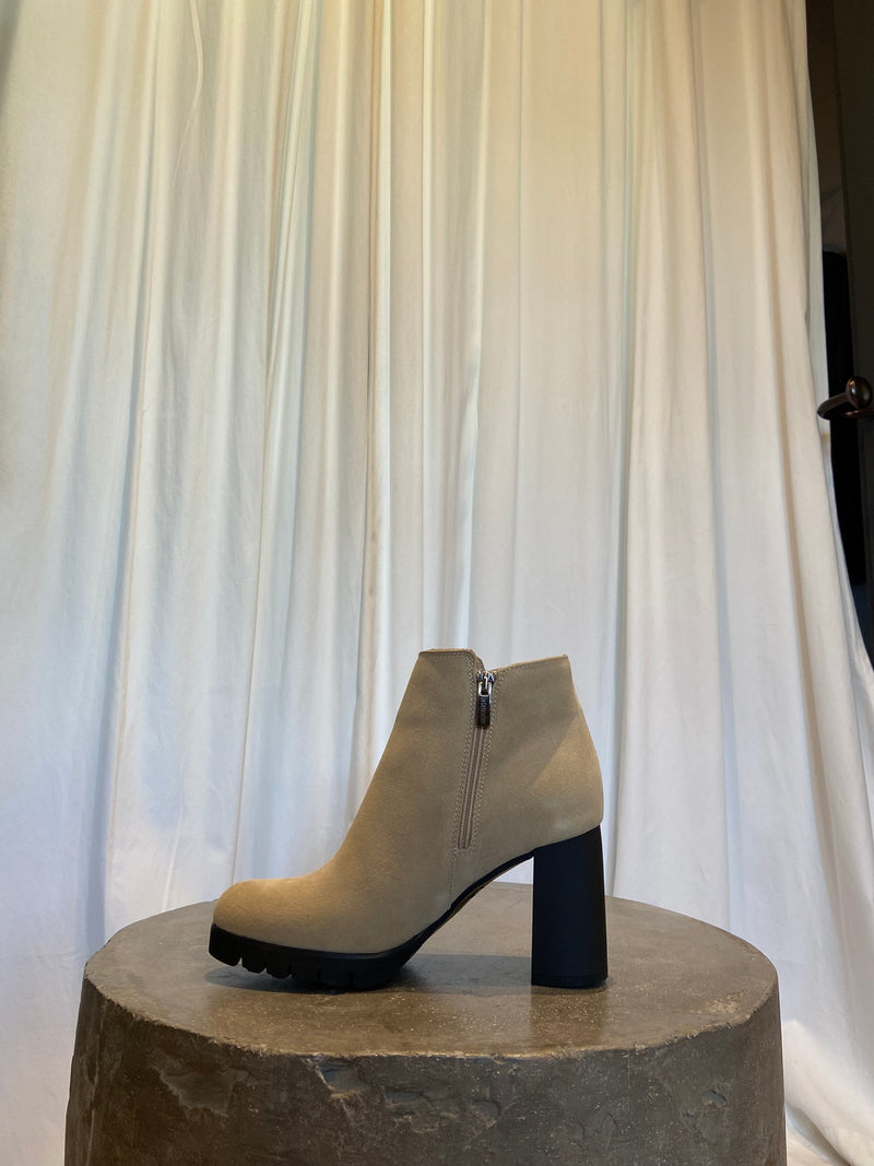 Maya Bootie | Sand Suede