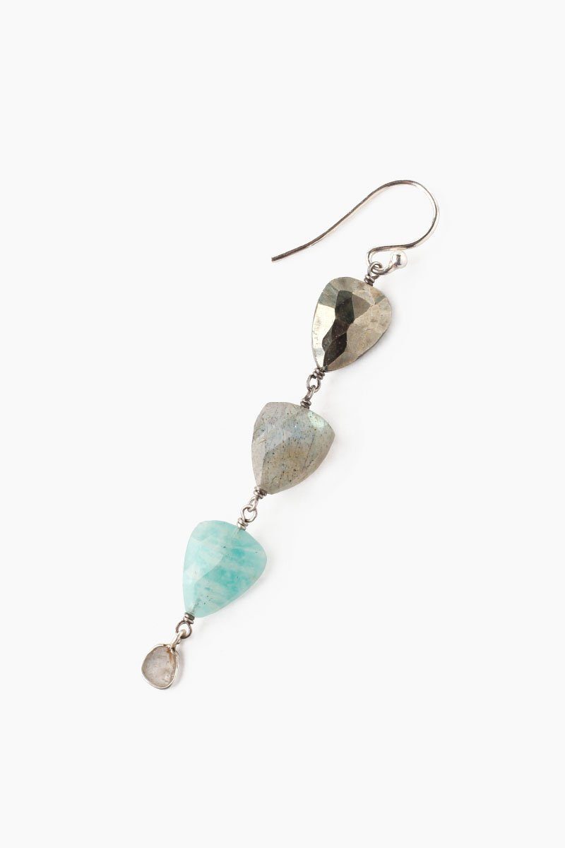 Tiered Amazonite Mix Earrings