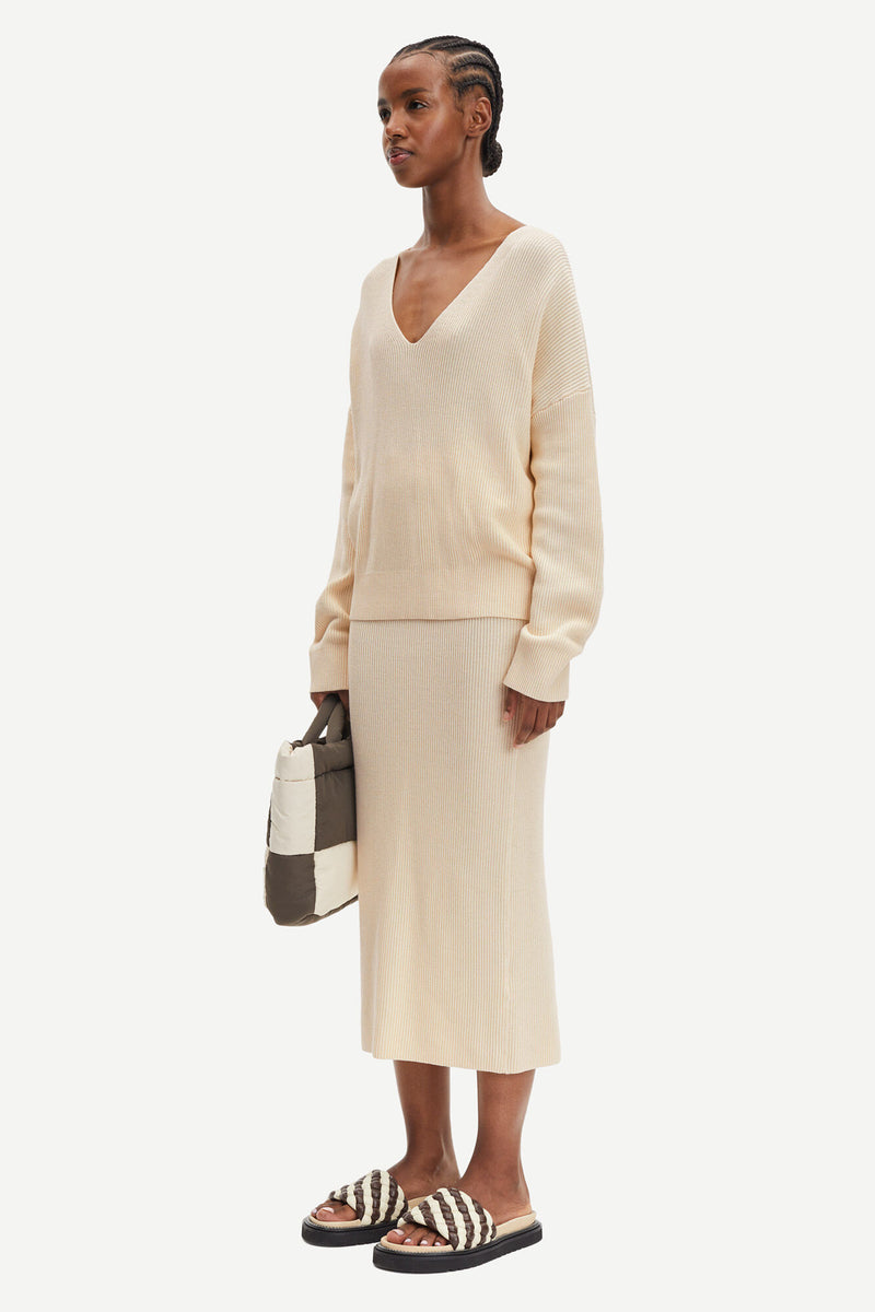 Joanne Ribbed Knit Skirt | Angora