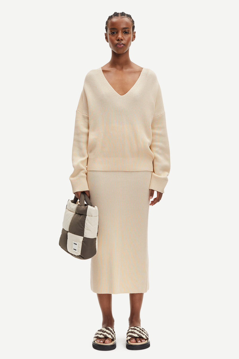 Joanne Ribbed Knit Skirt | Angora