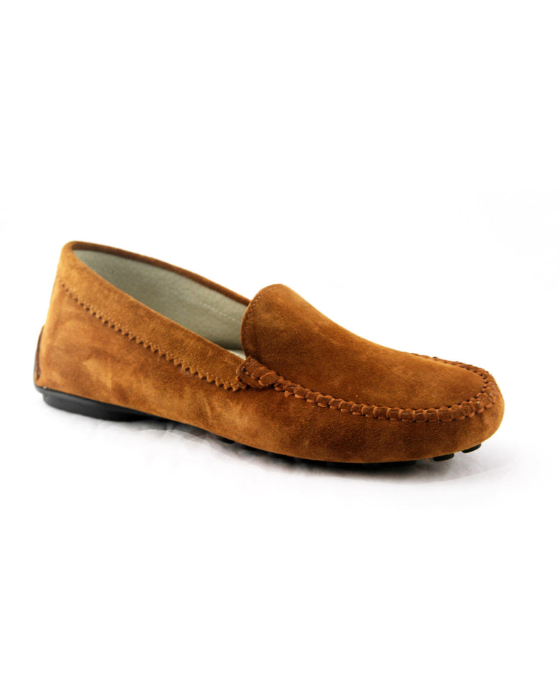 Stella Driving Moccasin | Caramel Suede