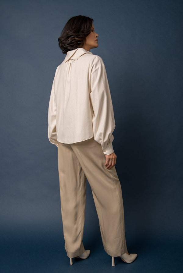 The Split Infinitive Flannel Shirt | Natural