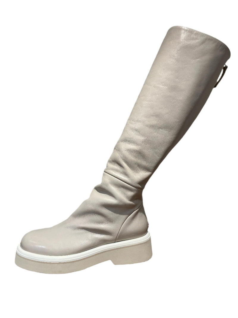 Sarah Tall Leather Boot | Oyster