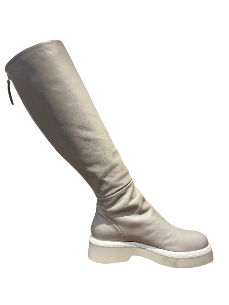 Sarah Tall Leather Boot | Oyster