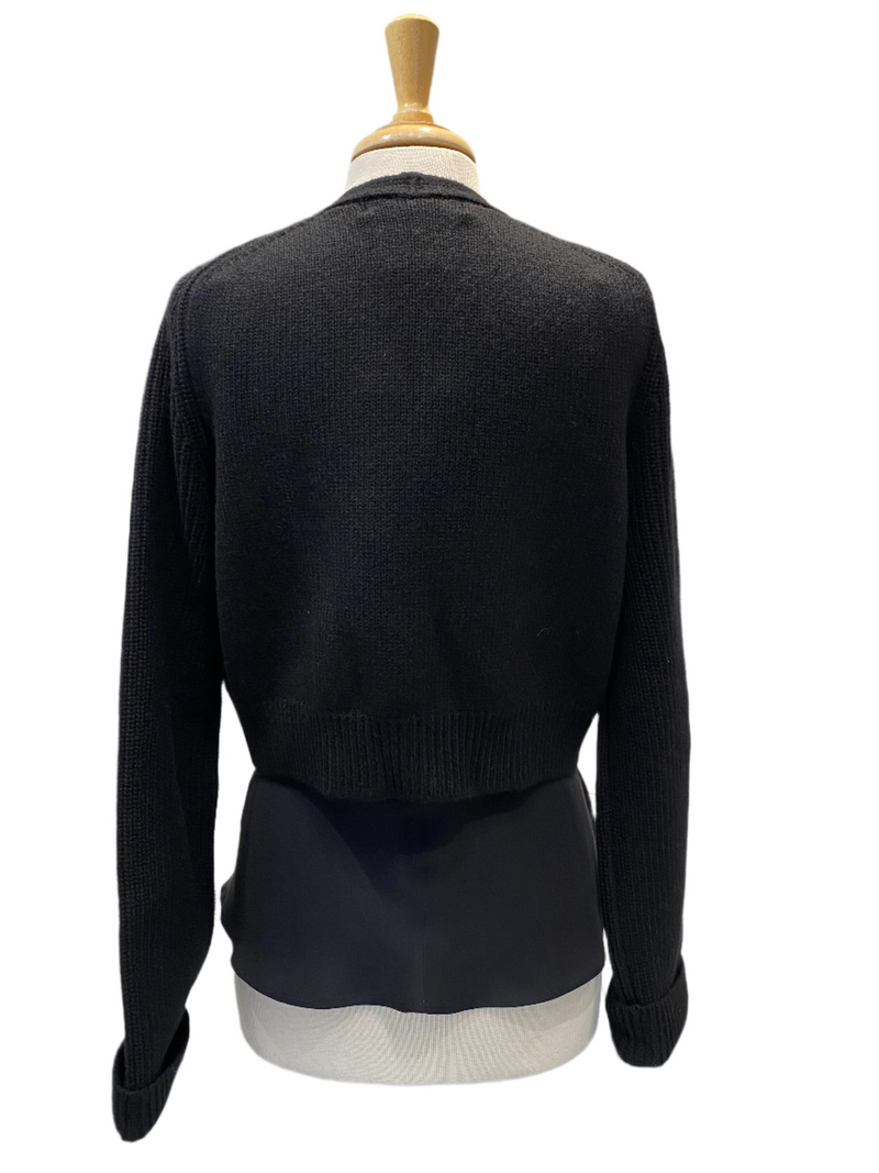 Mini Cardigan Maniche | Black