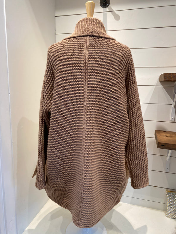 Cappotto Links Cardigan | Camel