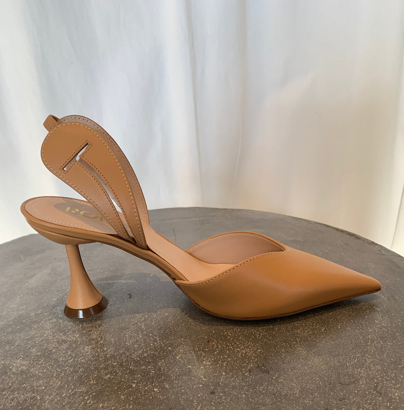Gold Slingback | Sahara Tan