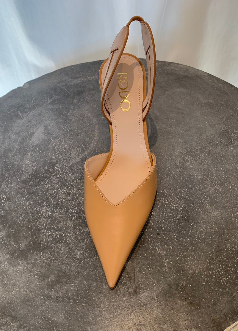 Gold Slingback | Sahara Tan