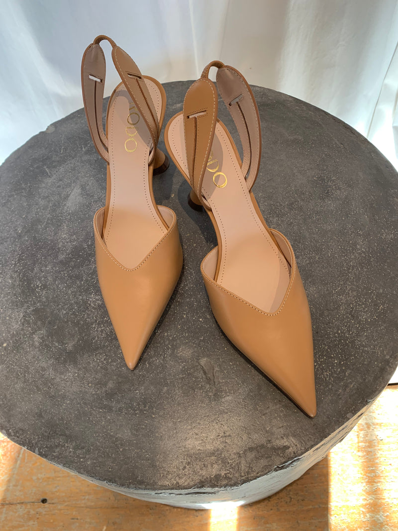 Gold Slingback | Sahara Tan