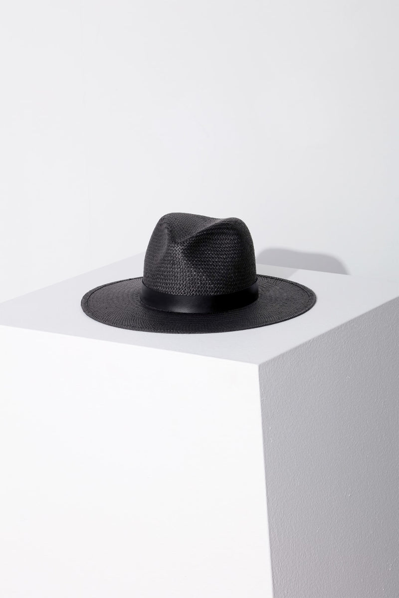 Simone Packable Hat | Black