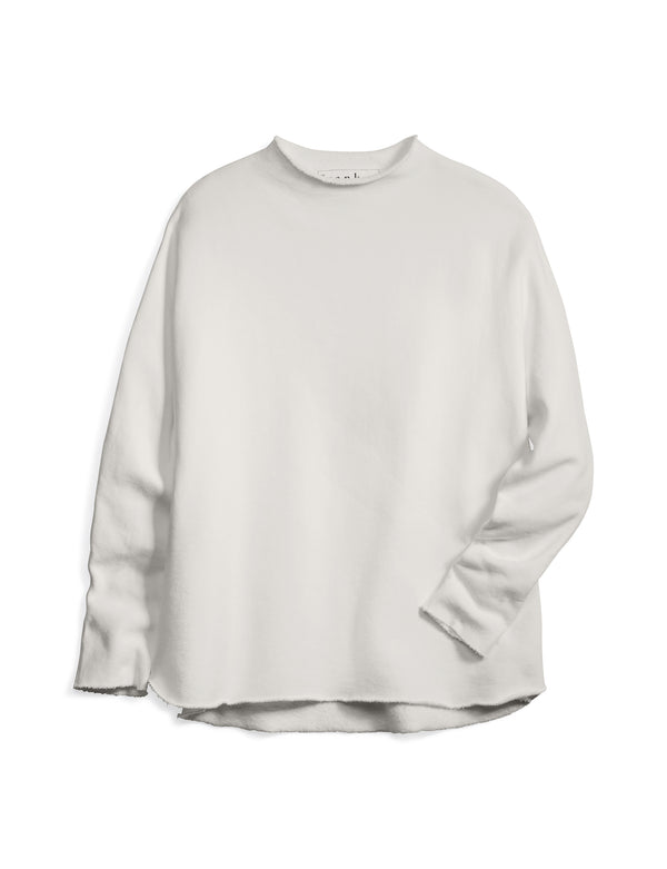 Effie Long Sleeve Funnel Neck Capelet | Vintage White