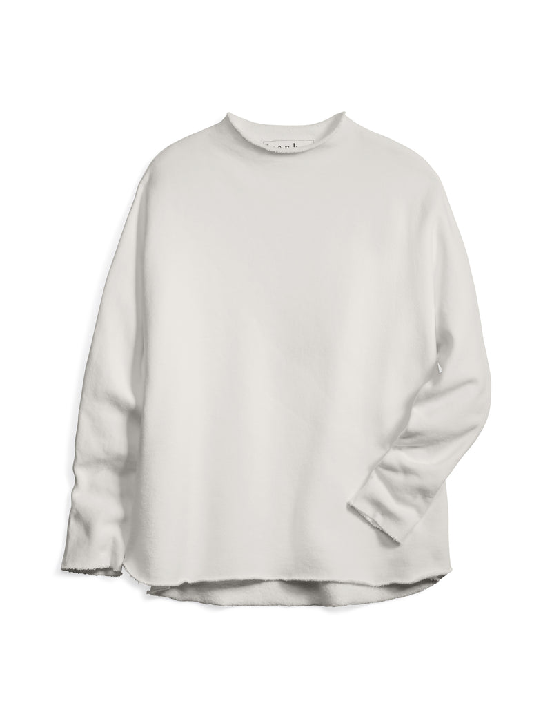 Effie Long Sleeve Funnel Neck Capelet | Vintage White