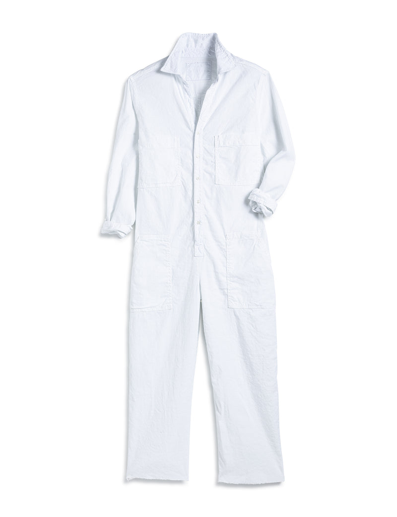 Northern Ireland Linen Playsuit | White