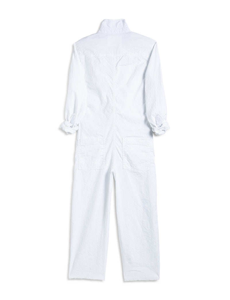 Northern Ireland Linen Playsuit | White