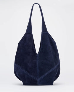 Louise Suede Bag  Navy – Well Heeled