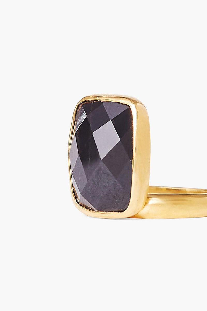 Hypersthene Gold Cliff Ring