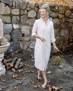 Rory Famous Denim Shirt Dress | Vintage White