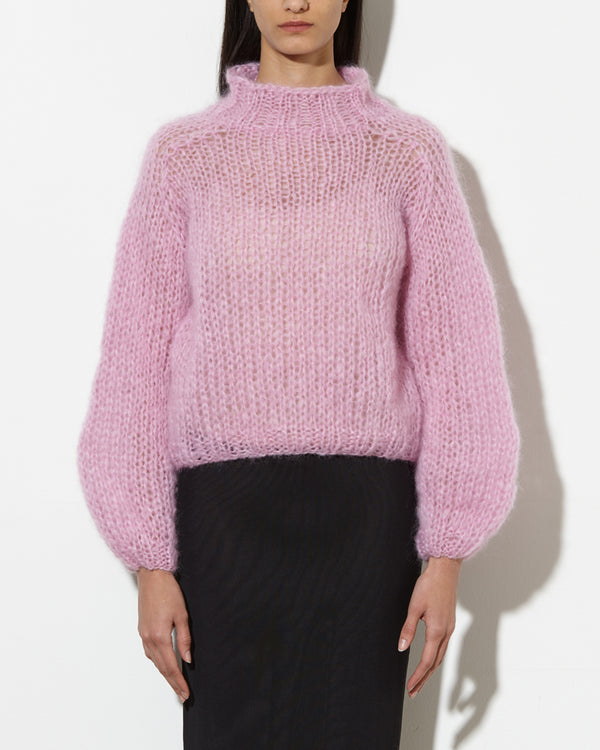 Mohair New Pullover | Rose