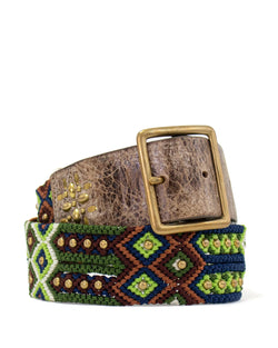 Sona 1 3/4" Belt in Green Brown