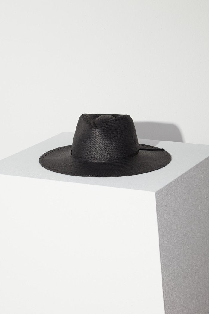 Andy Packable Straw Hat | Black