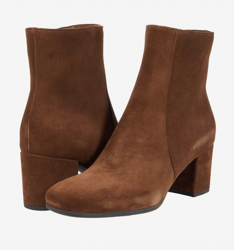 Joanie Suede Bootie | Coffee