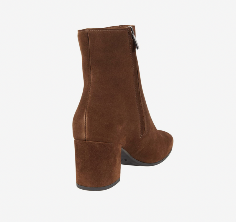 Joanie Suede Bootie | Coffee