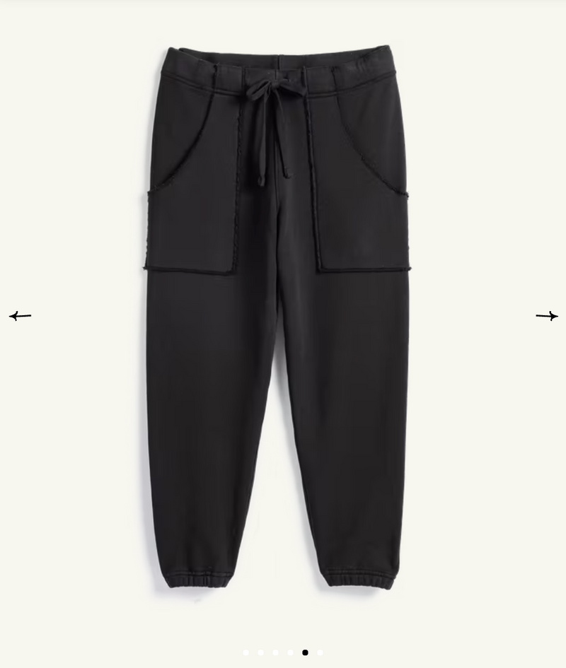 The Eamon Jogger in Triple Fleece | Black