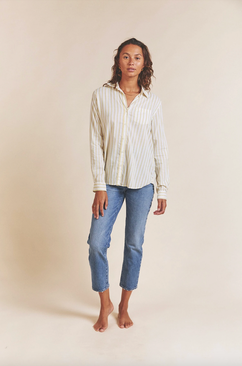 Grace Classic Shirt | Soleil Stripe