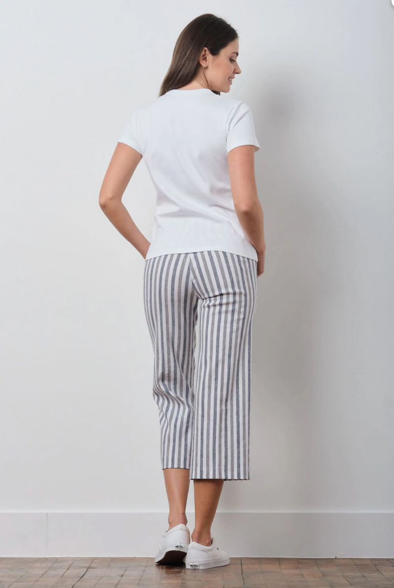 Alex Coastal Stripe Crop Flare