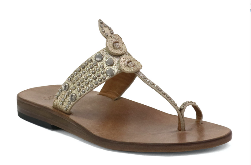Karma Sandal | White Gold Sheen