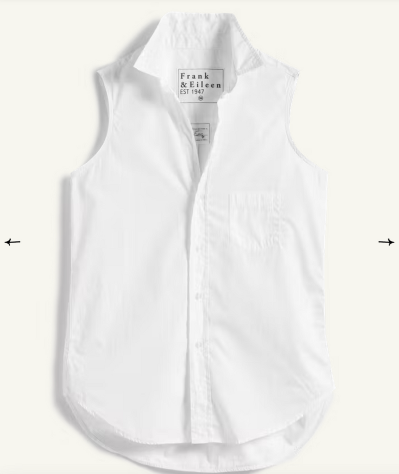 Fiona Woven Button-Up | White