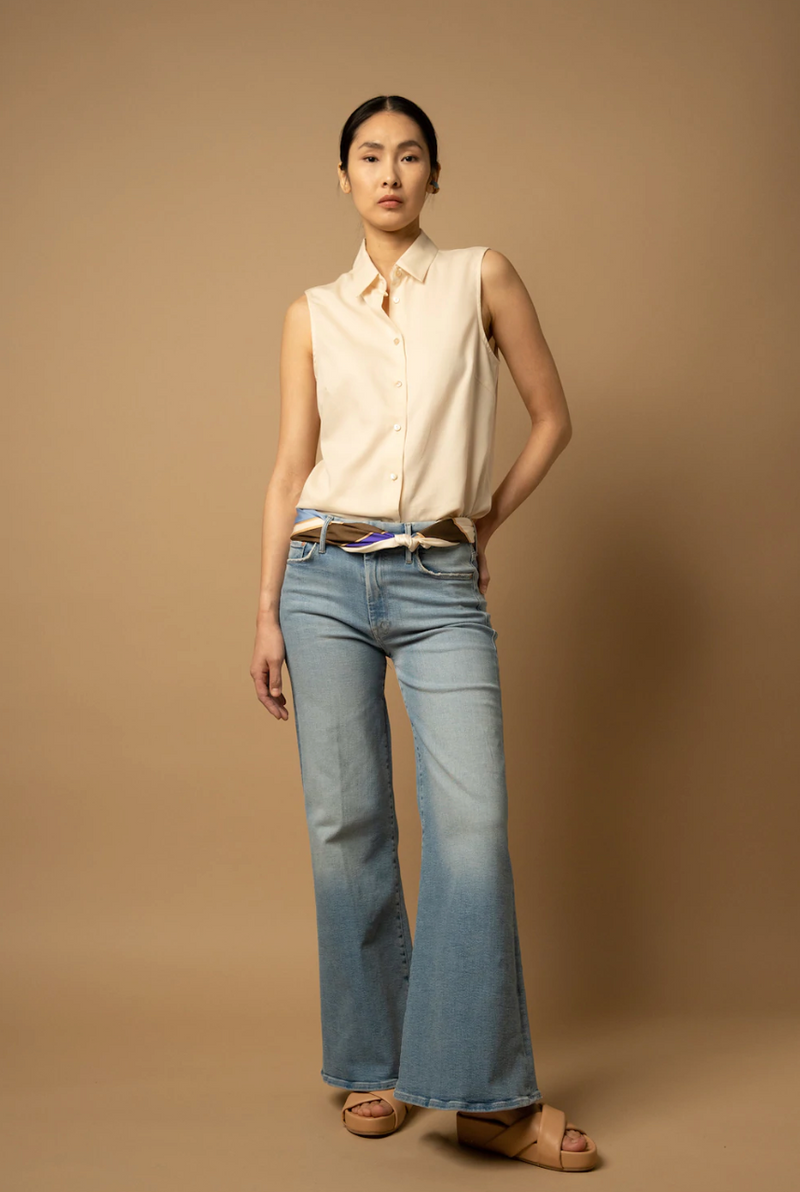 Satin Adverb Shirt | Natural
