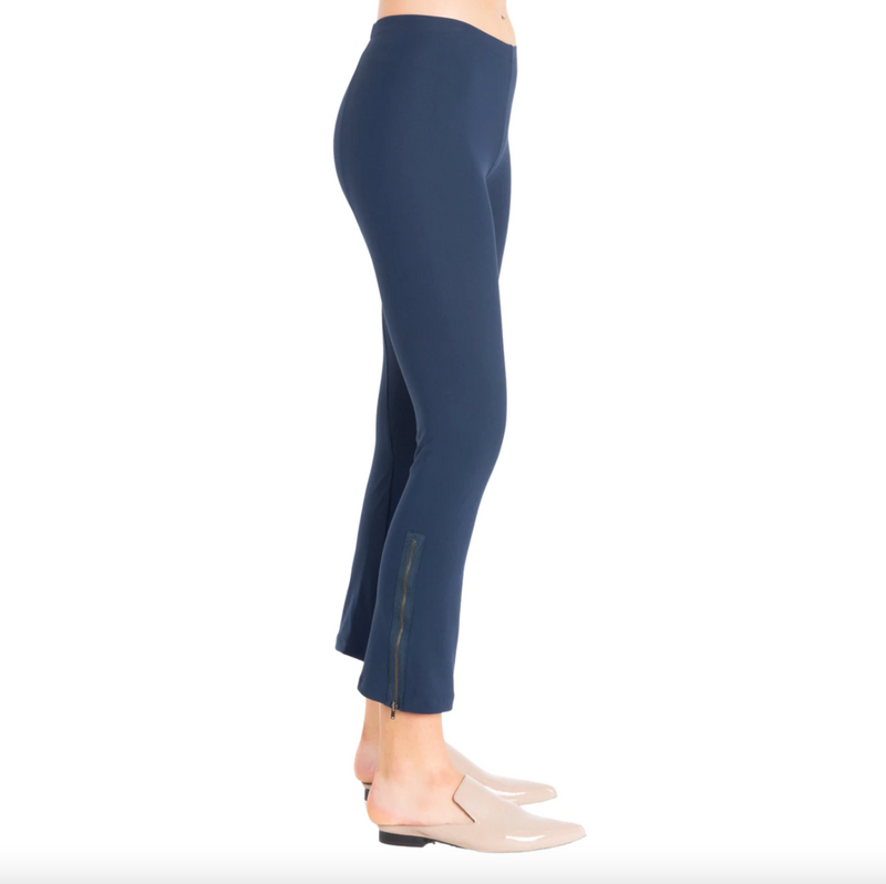 Mitra Cropped Zip Pant | Marine