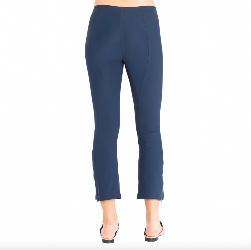 Mitra Cropped Zip Pant | Marine