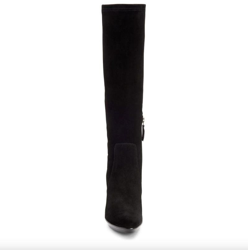 Rhumba Stretch Suede Boot | Black Suede