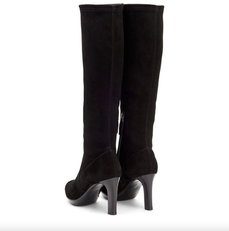 Rhumba Stretch Suede Boot | Black Suede