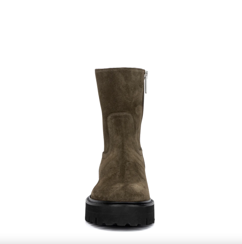 Sada Suede Bootie | Dark Green