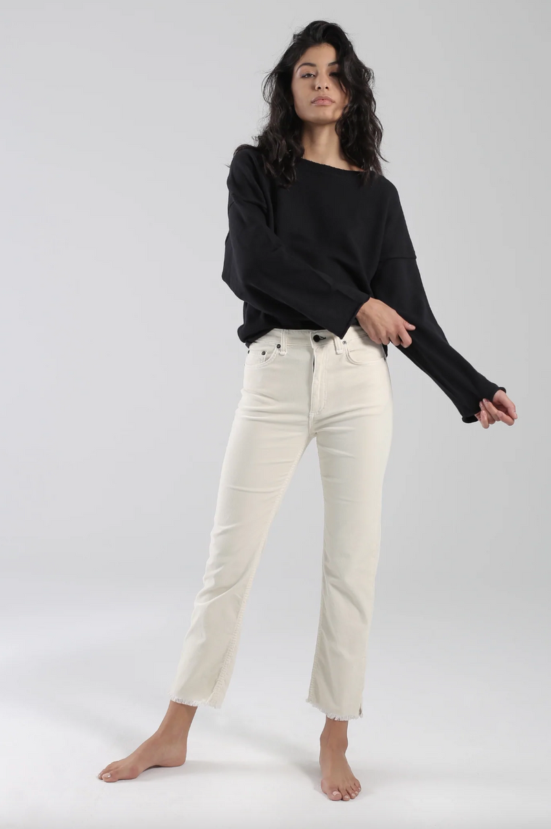 Mid Rise Straight | Winter White