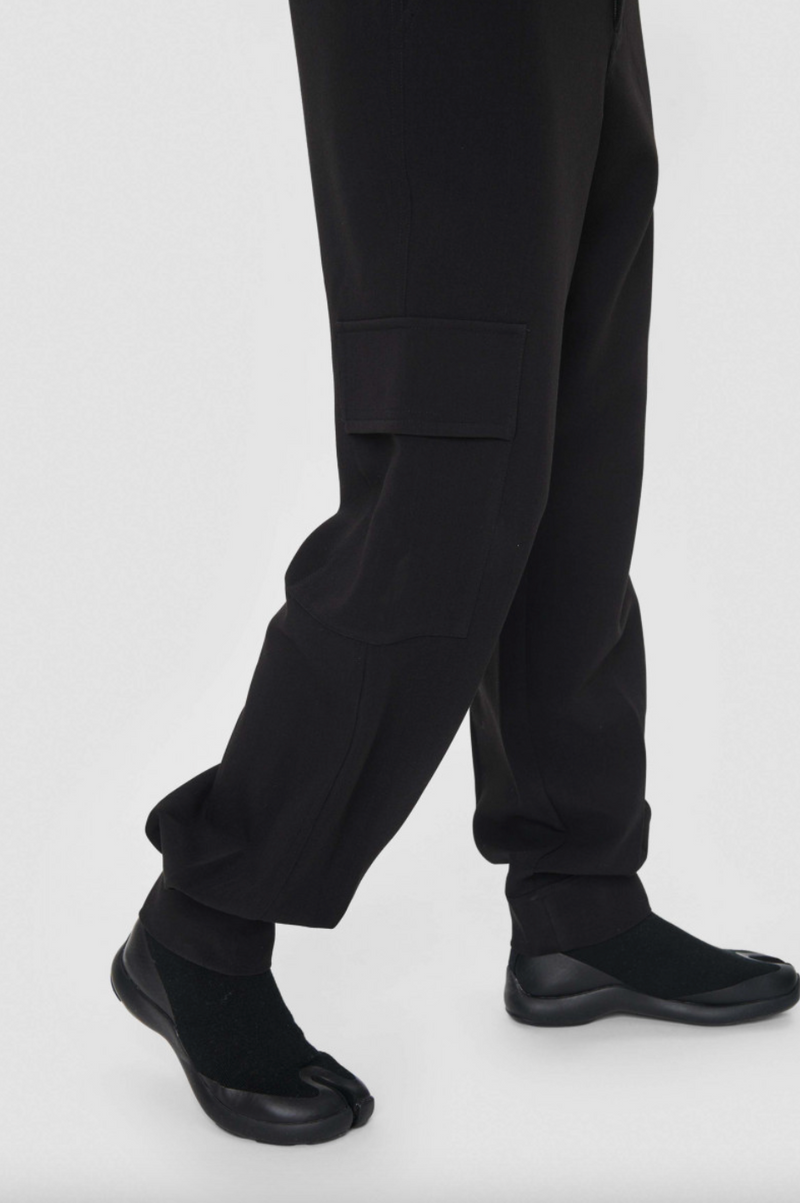 Stretch Gabardine Trouser | Black